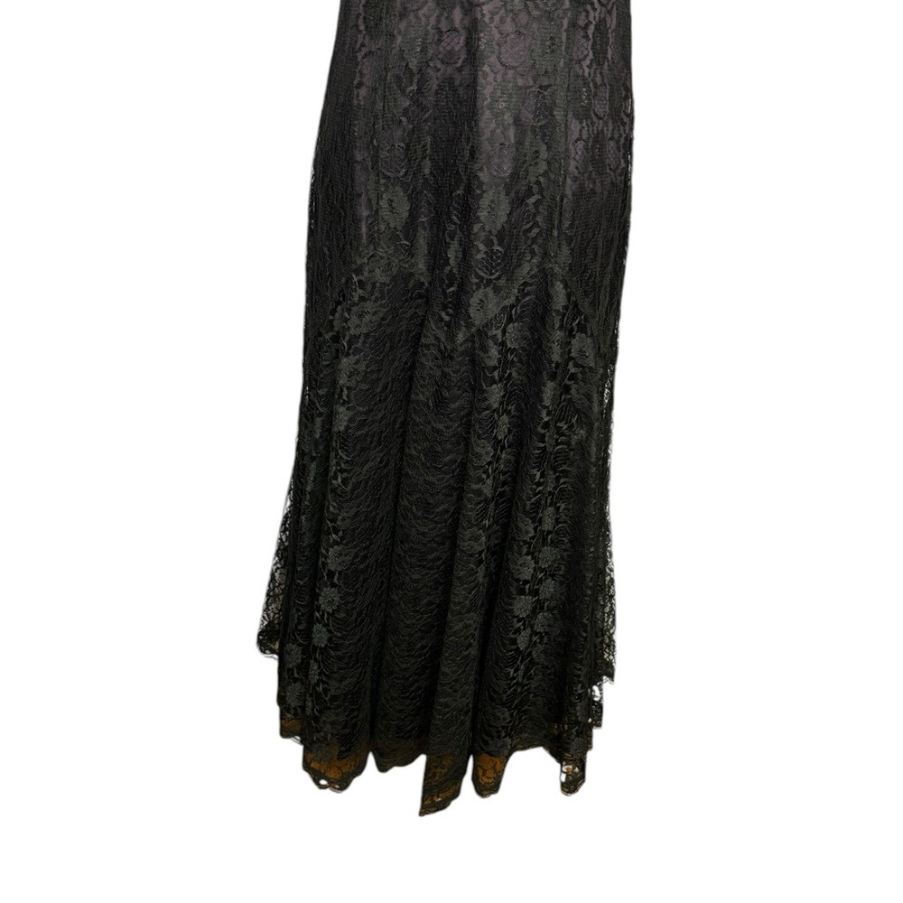 GUNNE SAX SCOTT McClintock BY Jessica McClintock Vtg 1980’s Lace Sequins Dress - Picture 4 of 10